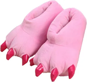 acdiac Unisex Soft Monster Claw Slippers Fun Dino Slippers Animal Paw Shoes For Men Women Boy Girl With Home Halloween Party Cosply Costume Footwear