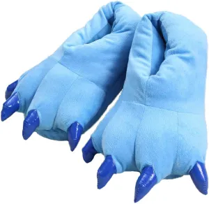 acdiac Unisex Soft Monster Claw Slippers Fun Dino Slippers Animal Paw Shoes For Men Women Boy Girl With Home Halloween Party Cosply Costume Footwear