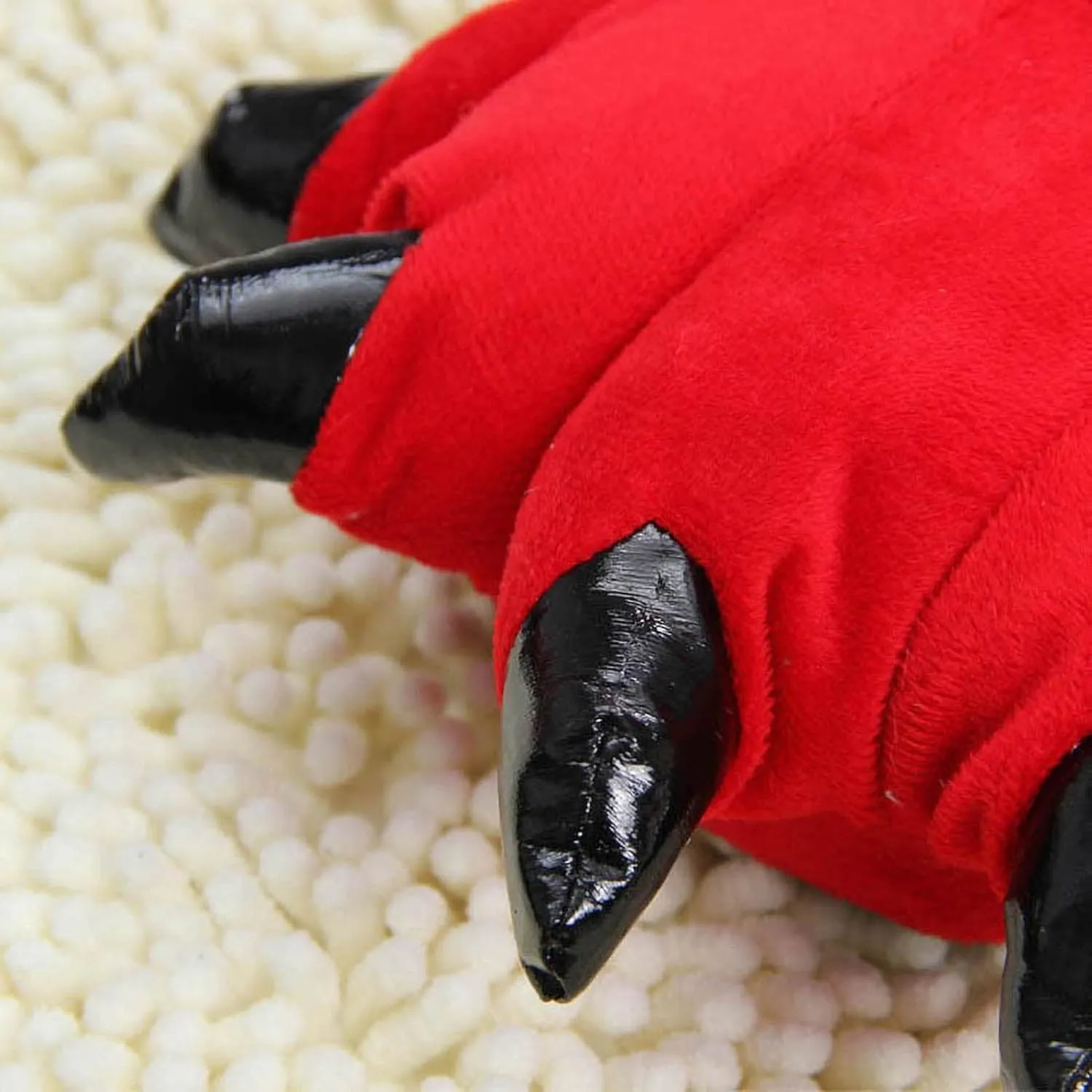 acdiac Unisex Soft Monster Claw Slippers Fun Dino Slippers Animal Paw Shoes For Men Women Boy Girl With Home Halloween Party Cosply Costume Footwear