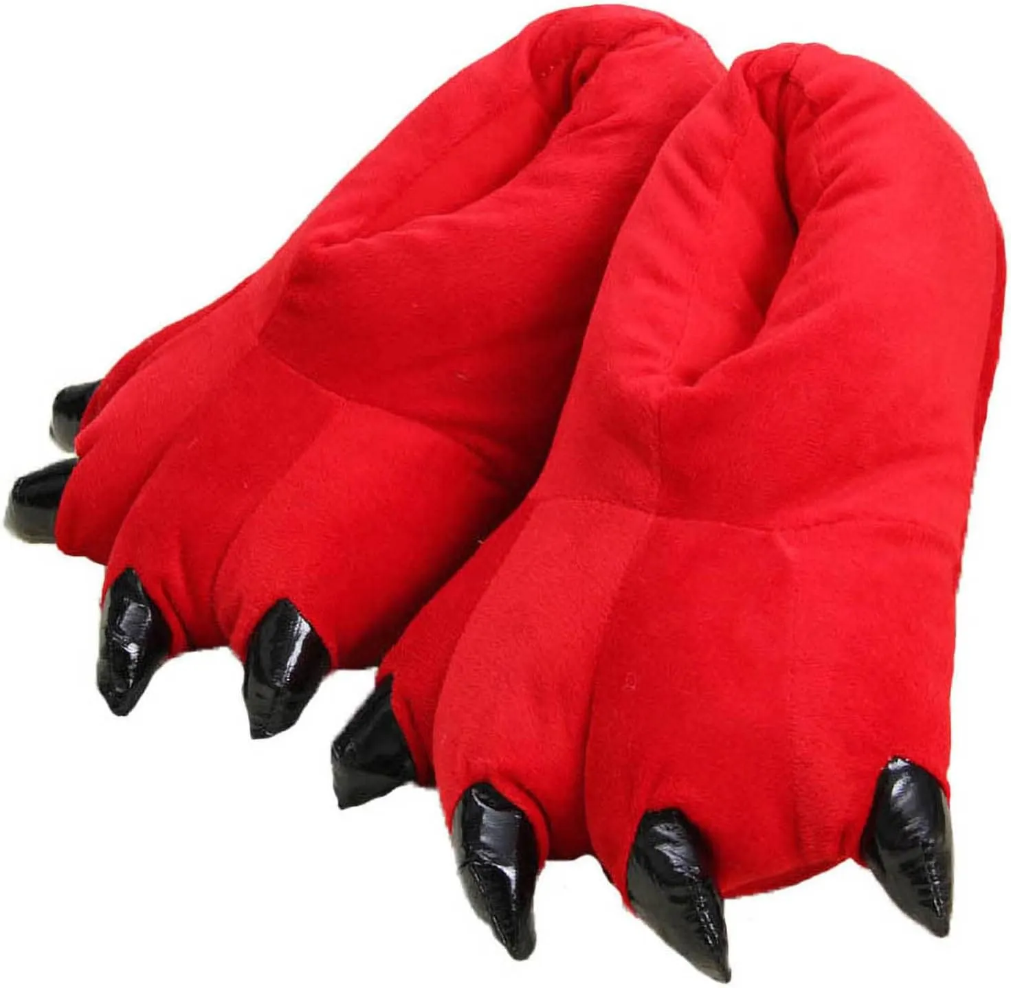 acdiac Unisex Soft Monster Claw Slippers Fun Dino Slippers Animal Paw Shoes For Men Women Boy Girl With Home Halloween Party Cosply Costume Footwear