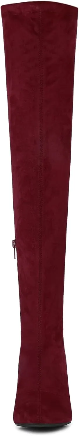 Allegra K Women's Stiletto Heels Thigh High Over the Knee High Boots