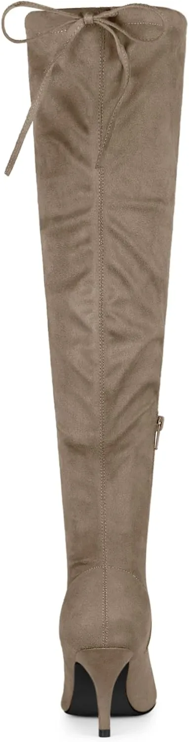 Allegra K Women's Stiletto Heels Thigh High Over the Knee High Boots
