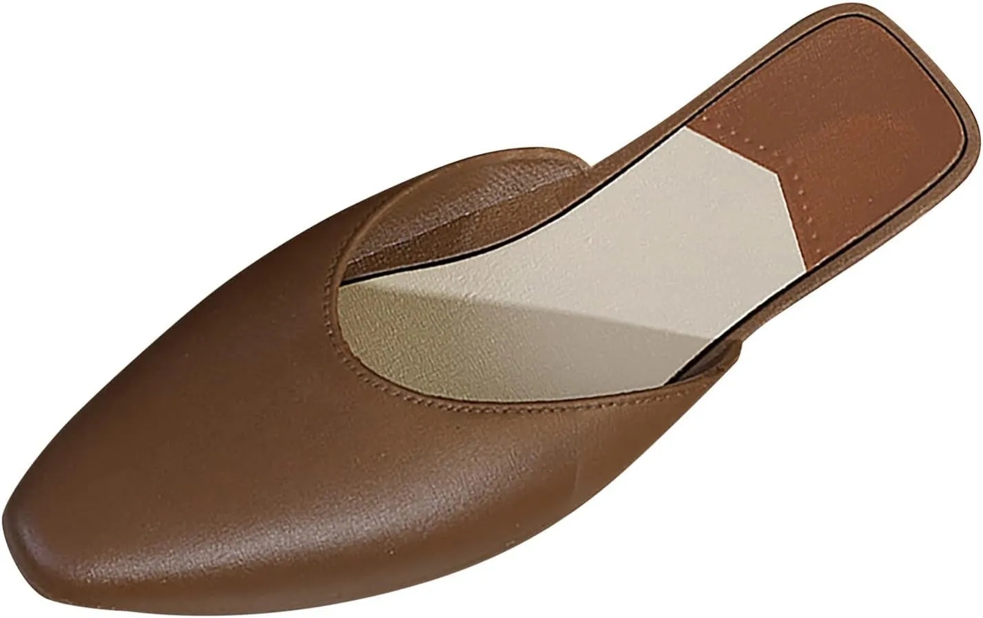 AMDBEL Ballet Flats Shoes for Women Dressy Women's Slingback Flats Ballerinas Slipper Pointe Toe Casual Leather Dress Shoes