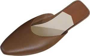 AMDBEL Ballet Flats Shoes for Women Dressy Women's Slingback Flats Ballerinas Slipper Pointe Toe Casual Leather Dress Shoes