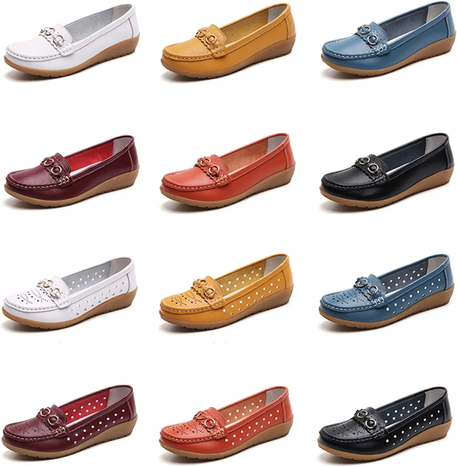 AMDBEL Loafers for Women 2024, Women's Loafers & Slip-ons Penny Comfort Shoes Dressy Office Work Slip on Leather Loafers