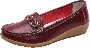 AMDBEL Loafers for Women 2024, Women's Loafers & Slip-ons Penny Comfort Shoes Dressy Office Work Slip on Leather Loafers