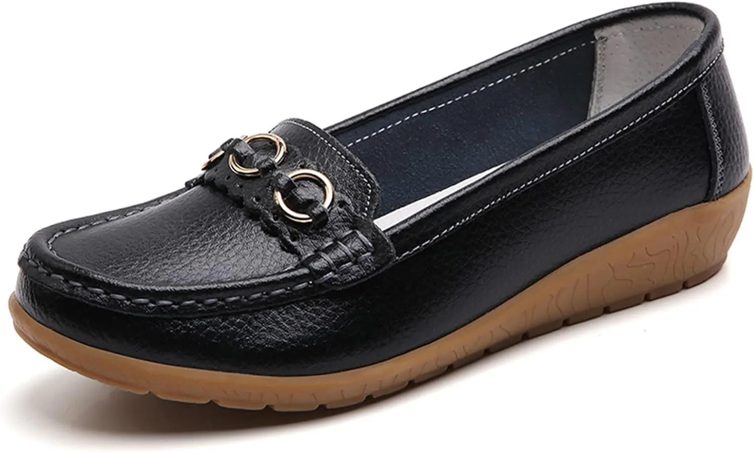 AMDBEL Loafers for Women 2024, Women's Loafers & Slip-ons Penny Comfort Shoes Dressy Office Work Slip on Leather Loafers