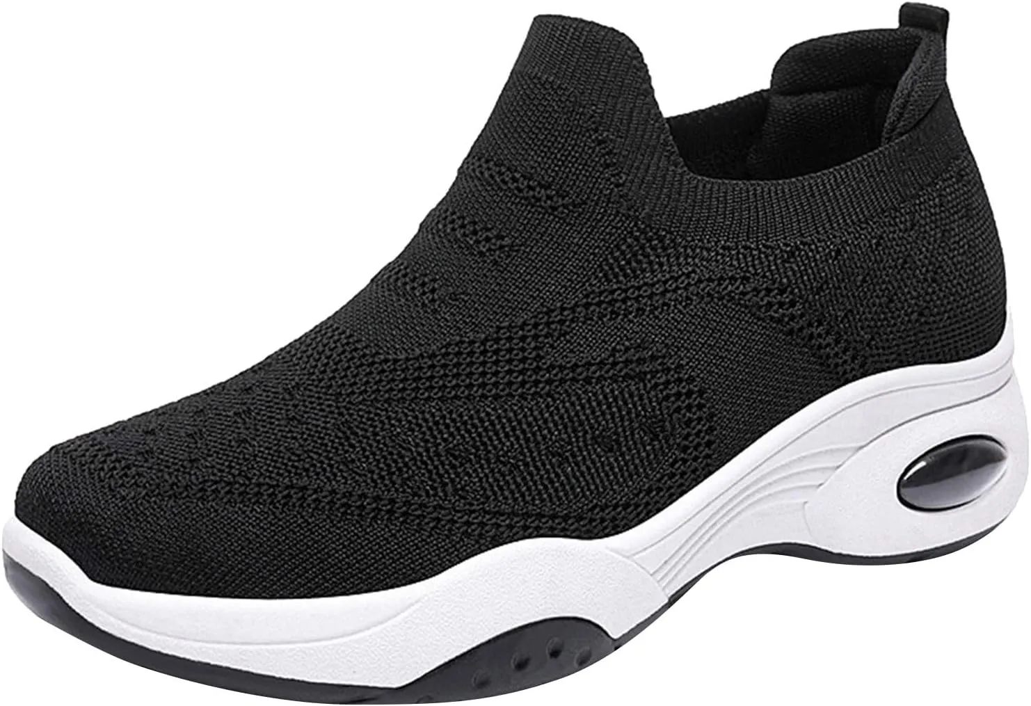 Arch Support Slip on Sneakers for Women Non Slip Workout Fashion Tennis Running Sneakers Business Office Shoe