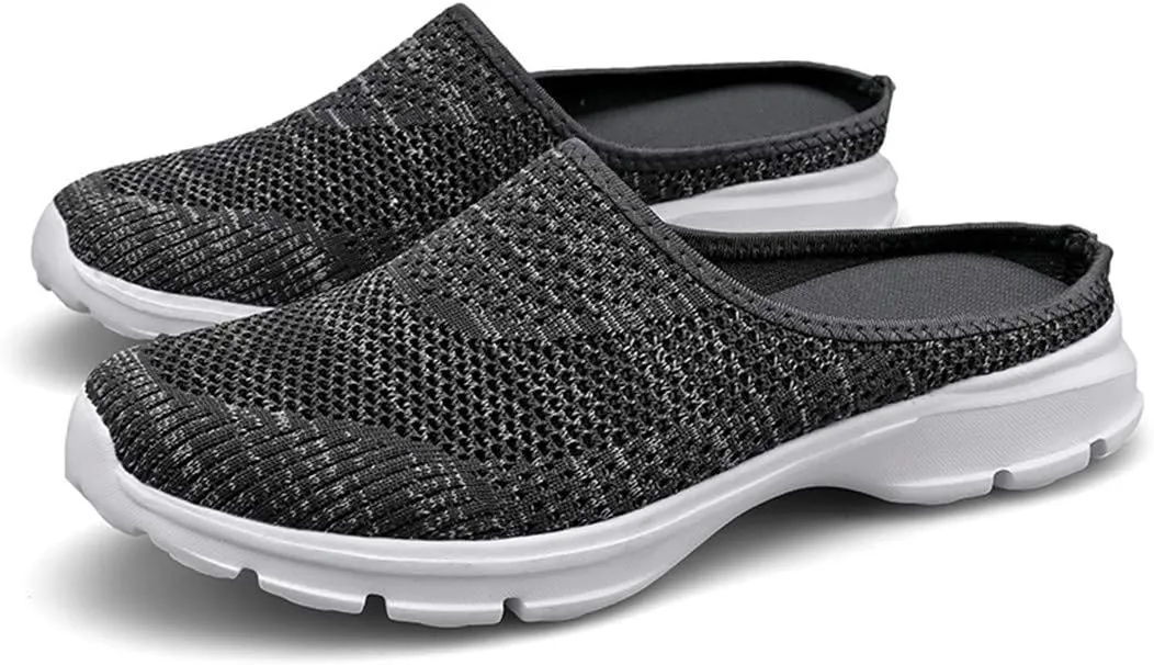 BIFINI Mens Slip On Mule Sneakers Breathable Indoor Outdoor Slippers