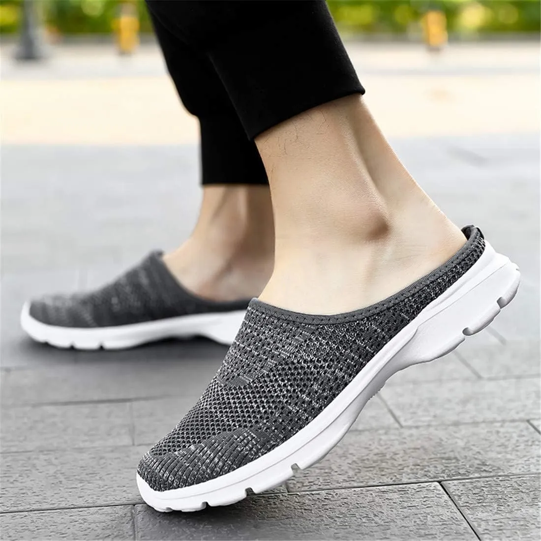 BIFINI Mens Slip On Mule Sneakers Breathable Indoor Outdoor Slippers