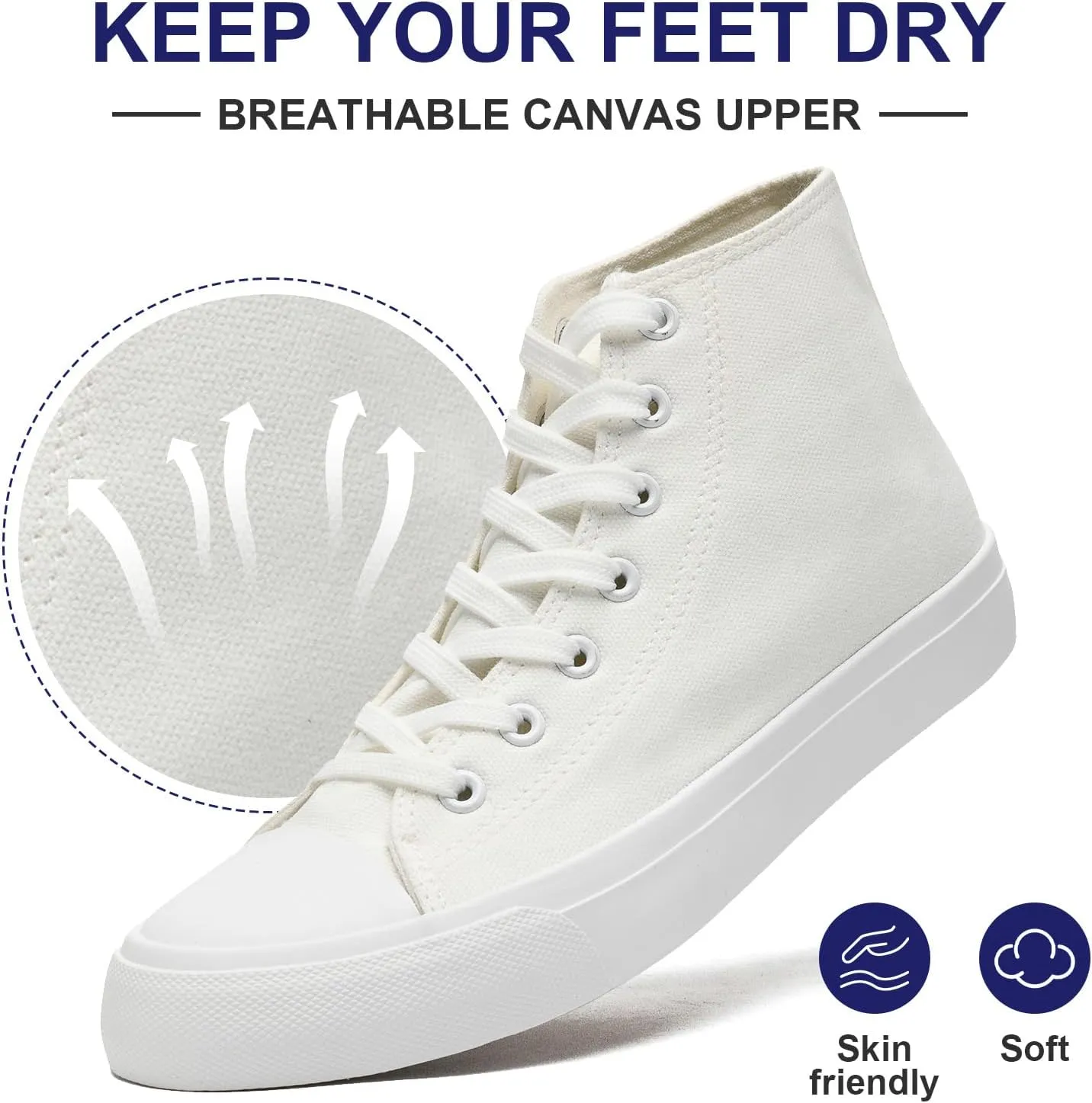 Canvas High Top Sneakers for Women Men Classic Lace Up Canvas Shoes Womens Mens Fashion High Top Sneakers Casual Tennis Walking Shoes