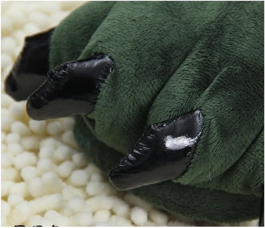 Cartoon animal claw shoes home warm shoes neutral soft plush home slippers claw shoes