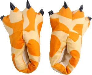 Cartoon animal claw shoes home warm shoes neutral soft plush home slippers claw shoes