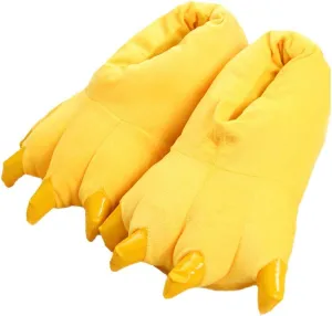 Cartoon animal claw shoes home warm shoes neutral soft plush home slippers claw shoes