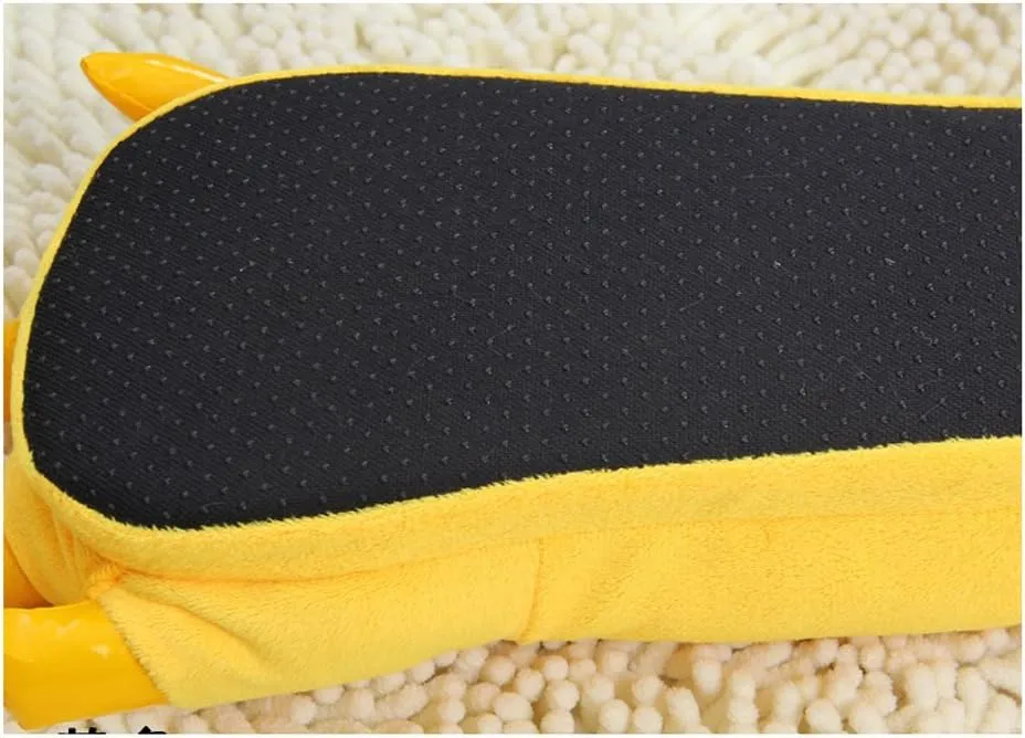 Cartoon animal claw shoes home warm shoes neutral soft plush home slippers claw shoes