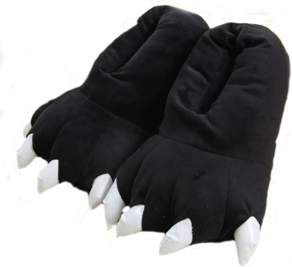 Cartoon animal claw shoes home warm shoes neutral soft plush home slippers claw shoes