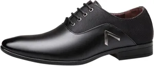 Casual Plain Toe Oxfords Men Classic Retro Oxfords Non Slip Low Heel Dress Derby Shoes Men Business Formal Shoes Matte Leather Dress Shoe Comfortable Work Office Shoe Elegant Suit Footwear