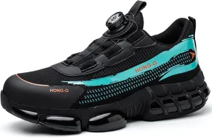 Couples Fashion Mesh Knob Plus Thick Soled Labor Protective Shoes Boots Men's And Women's Work Shoes Mens Lite Adapt 3 Sneaker Athletic Slip on Shoe