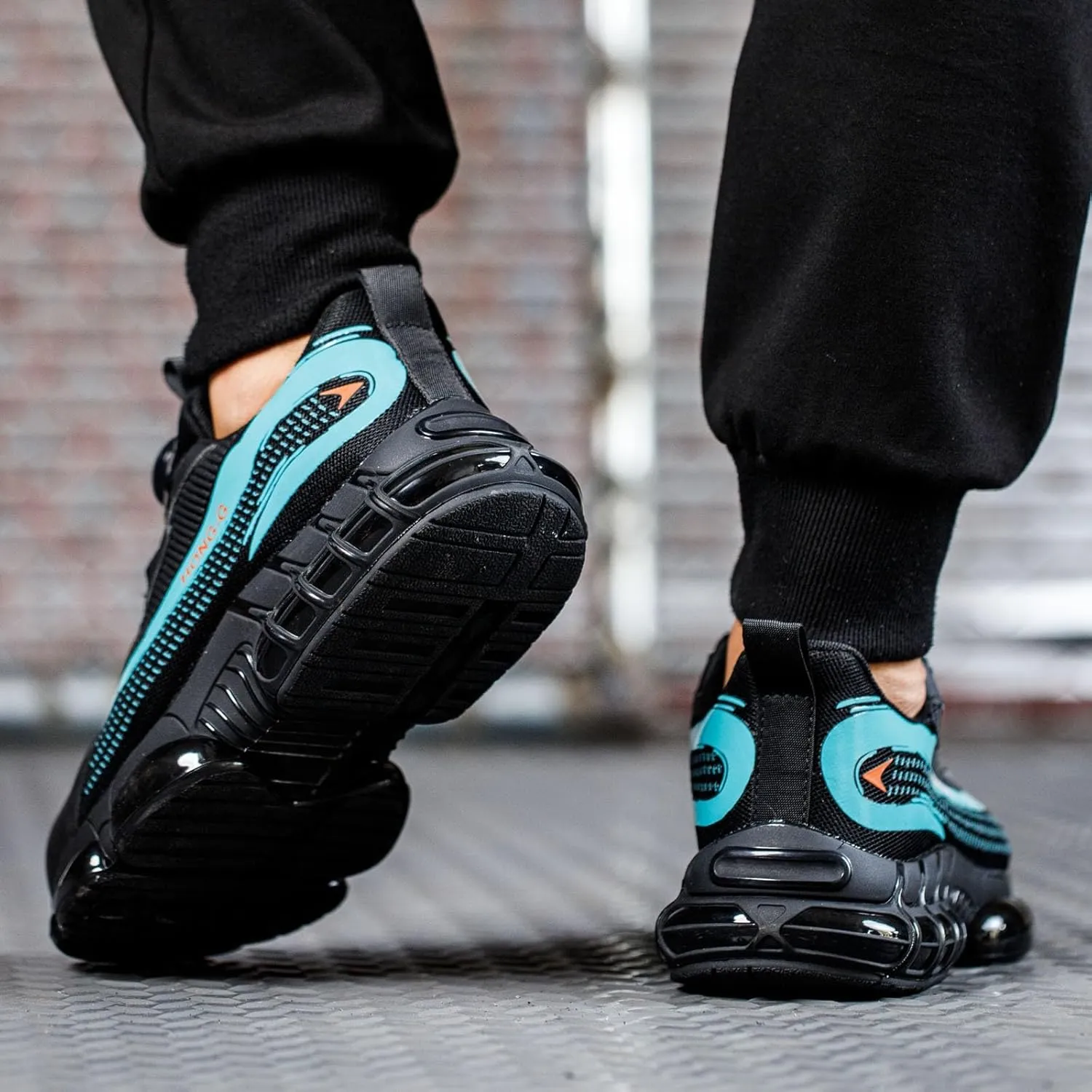 Couples Fashion Mesh Knob Plus Thick Soled Labor Protective Shoes Boots Men's And Women's Work Shoes Mens Lite Adapt 3 Sneaker Athletic Slip on Shoe