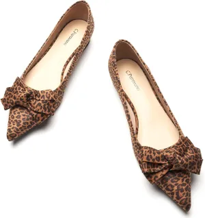 C.Paravano Pointy Bow Flats Women's Flats Ballet Shoes for Women