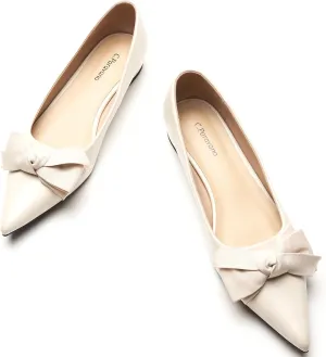 C.Paravano Pointy Bow Flats Women's Flats Ballet Shoes for Women
