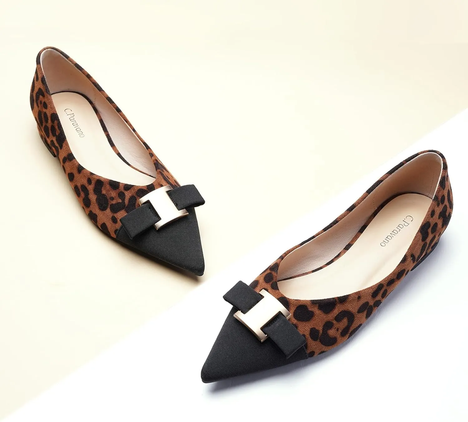 C.Paravano Womens Flats I Flat for Women Leather I Pointed Toe Flats I Ballet Flats for Women I Slip on Dressy Flats