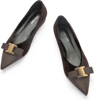 C.Paravano Womens Flats I Flat for Women Leather I Pointed Toe Flats I Ballet Flats for Women I Slip on Dressy Flats