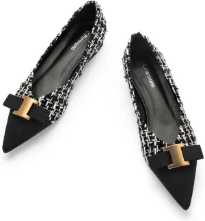 C.Paravano Womens Flats I Flat for Women Leather I Pointed Toe Flats I Ballet Flats for Women I Slip on Dressy Flats