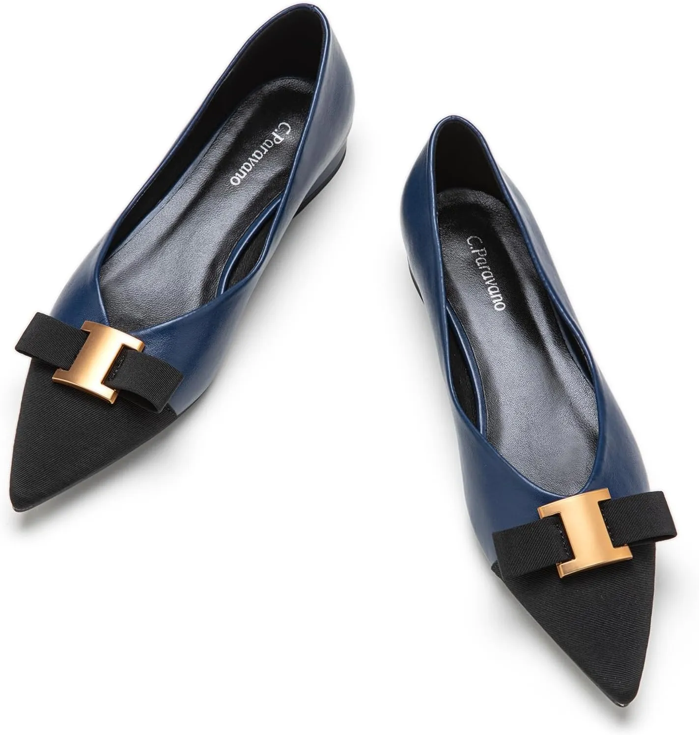 C.Paravano Womens Flats I Flat for Women Leather I Pointed Toe Flats I Ballet Flats for Women I Slip on Dressy Flats