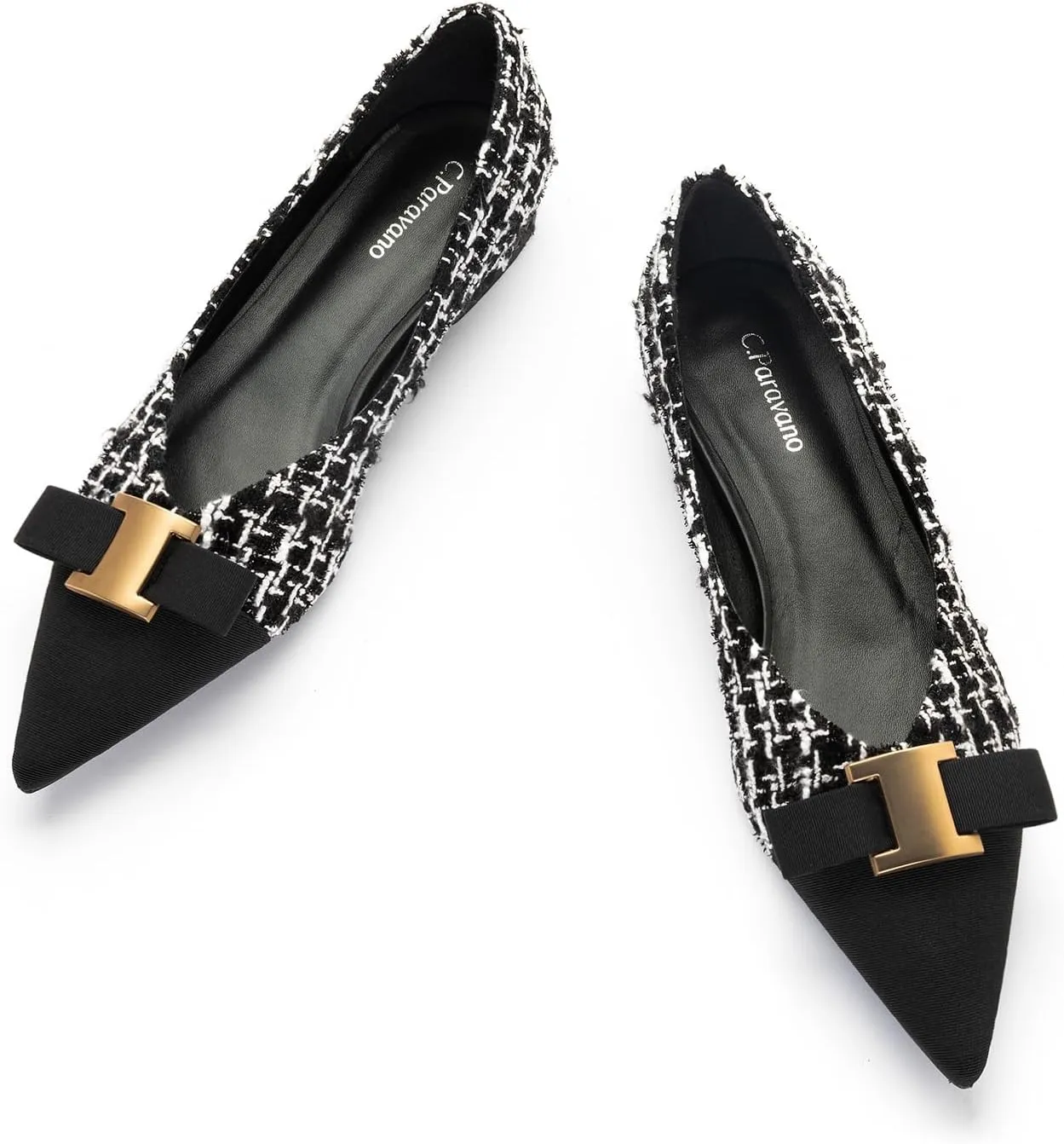 C.Paravano Womens Flats I Flat for Women Leather I Pointed Toe Flats I Ballet Flats for Women I Slip on Dressy Flats