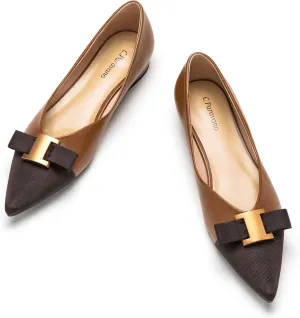 C.Paravano Womens Flats I Flat for Women Leather I Pointed Toe Flats I Ballet Flats for Women I Slip on Dressy Flats