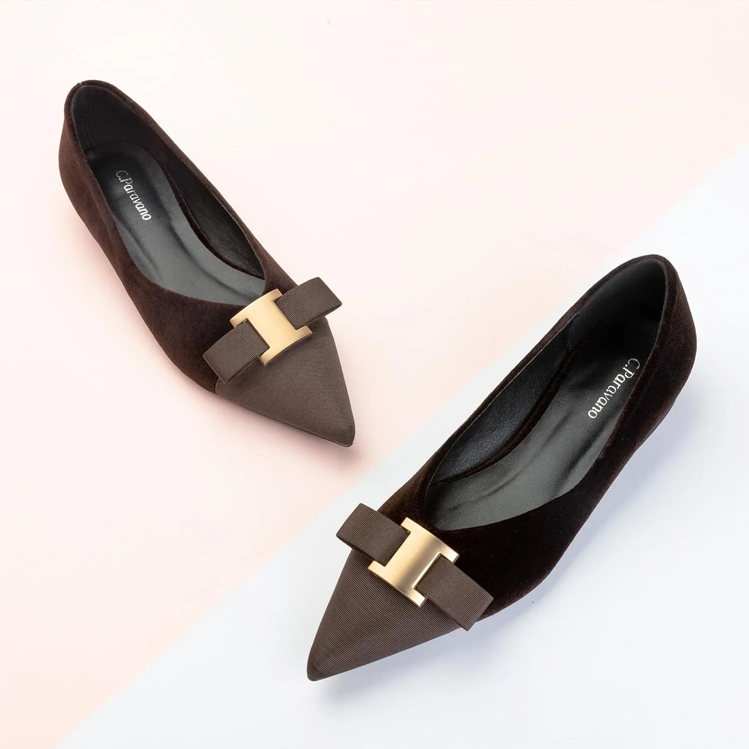 C.Paravano Womens Flats I Flat for Women Leather I Pointed Toe Flats I Ballet Flats for Women I Slip on Dressy Flats