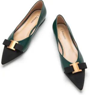 C.Paravano Womens Flats I Flat for Women Leather I Pointed Toe Flats I Ballet Flats for Women I Slip on Dressy Flats