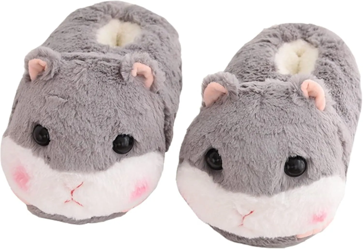 Cute Pig Cartoon Animal Home Furry Slippers - Women's Warm Winter Slippers
