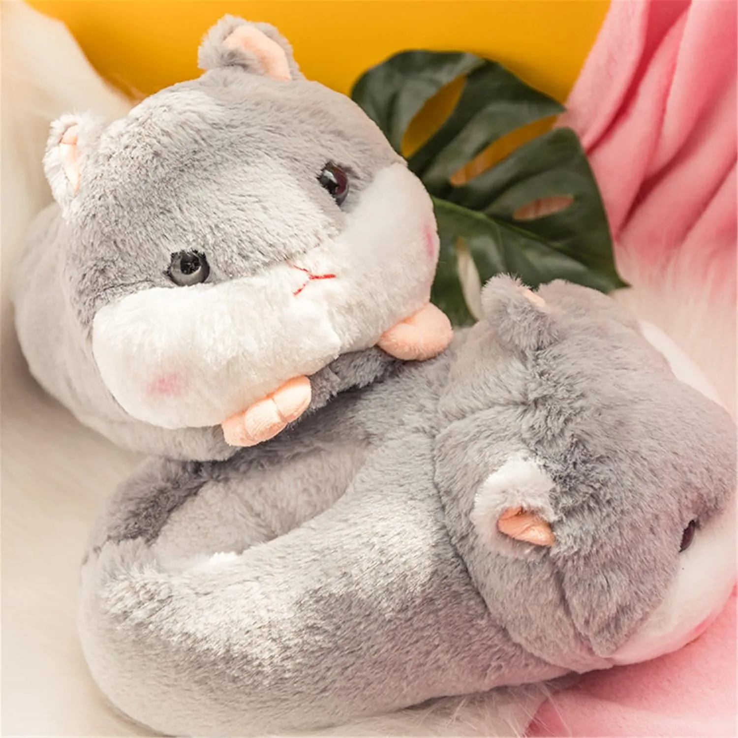 Cute Pig Cartoon Animal Home Furry Slippers - Women's Warm Winter Slippers
