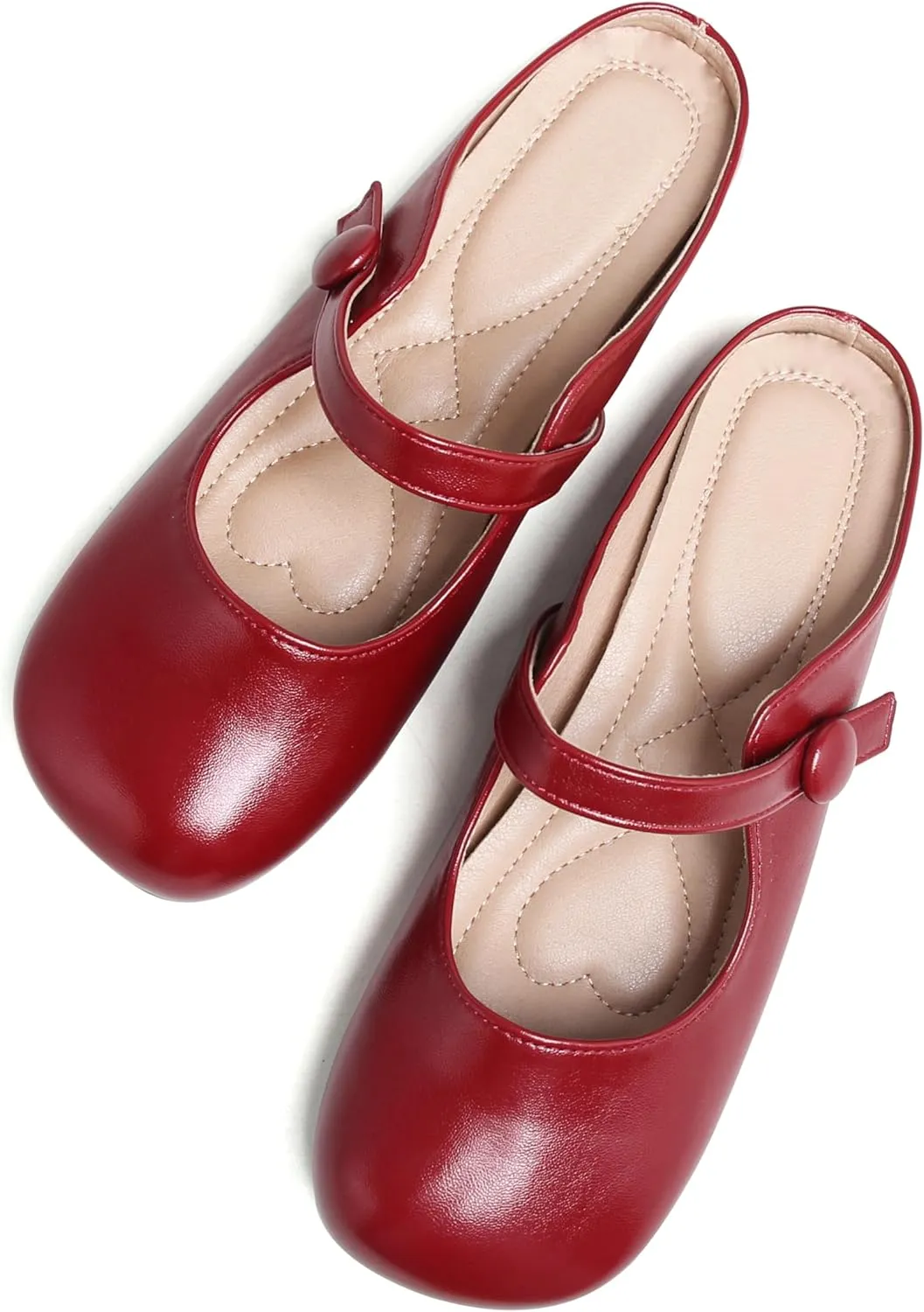 Dear Time Women's Comfortable Flats Mary Jane Shoes Soft Ballets Slip On Shoes Casual