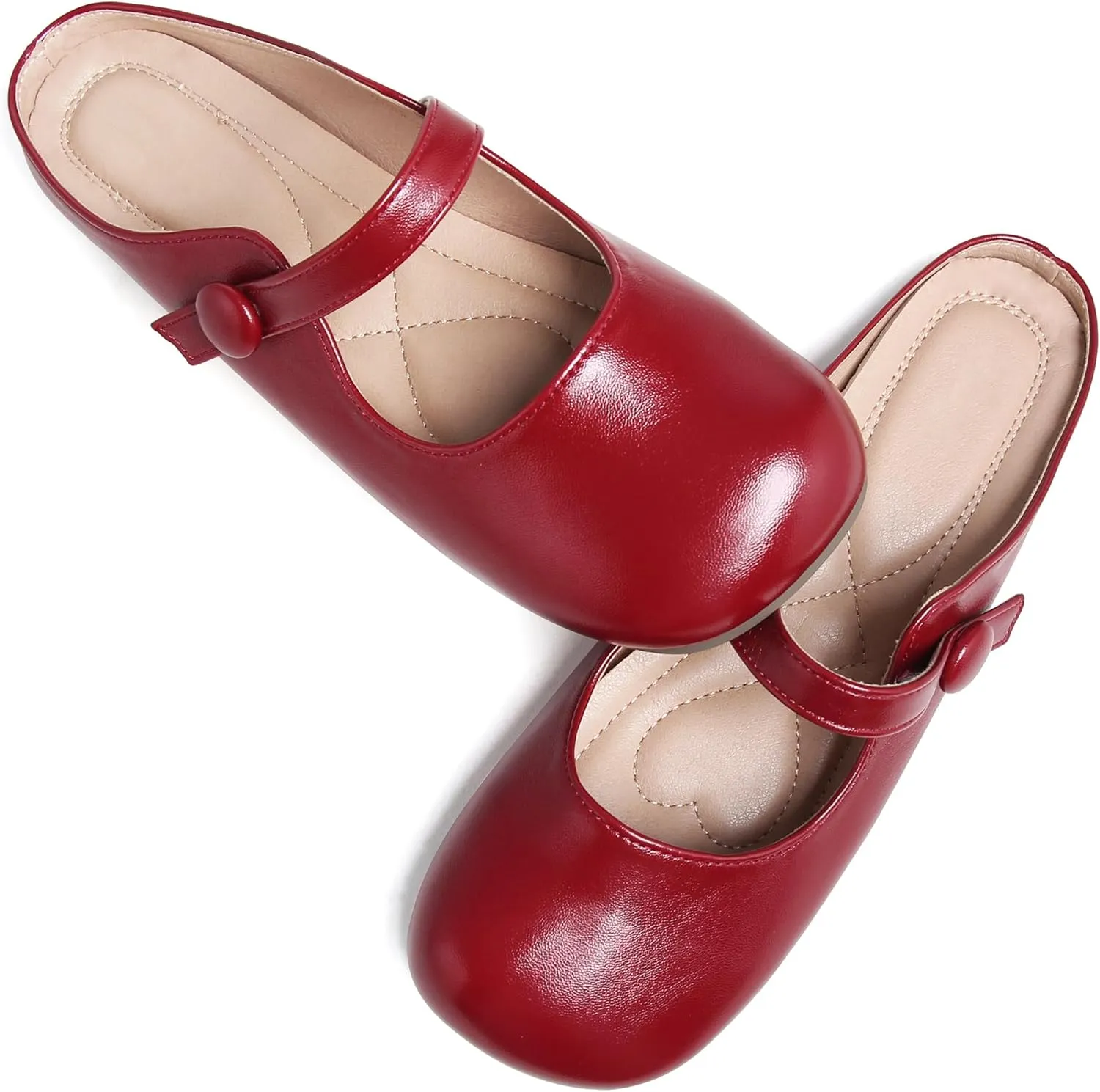 Dear Time Women's Comfortable Flats Mary Jane Shoes Soft Ballets Slip On Shoes Casual