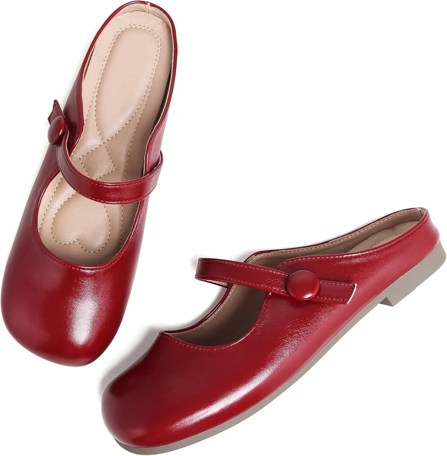 Dear Time Women's Comfortable Flats Mary Jane Shoes Soft Ballets Slip On Shoes Casual