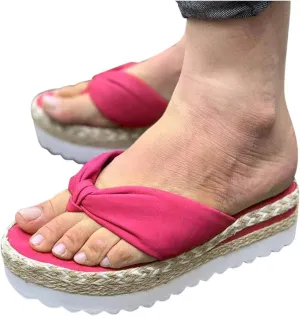 Eduavar Sandals for Women Dressy Summer, Women's Sandals Summer Beach Breathable Sandals Flip Flops Comfy Platform Sandals