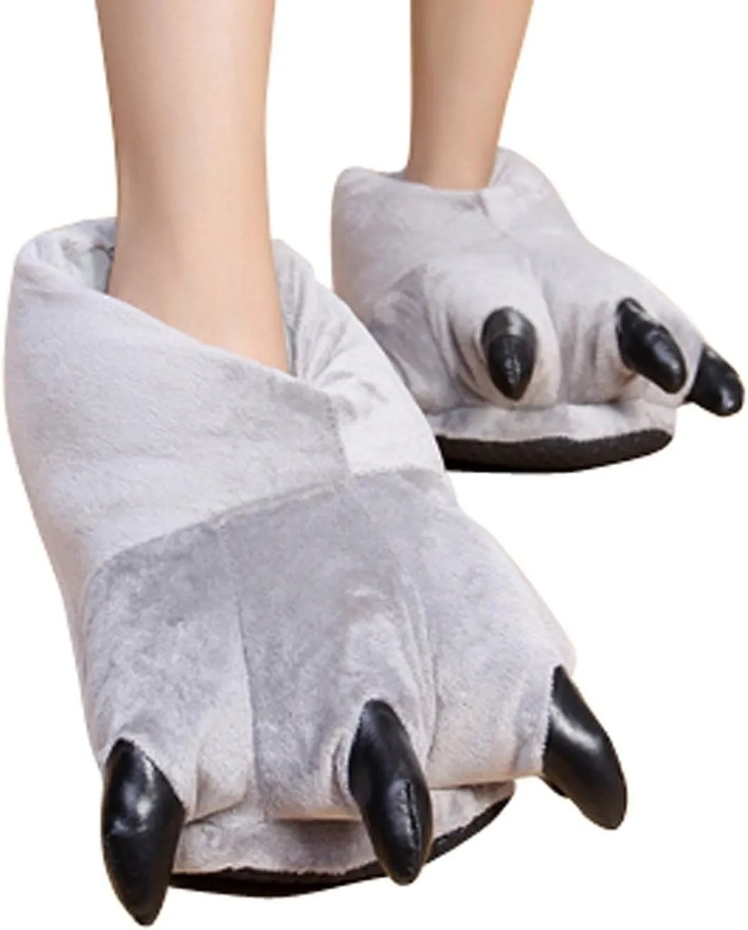 FashionFits Unisex Soft Plush Home Slippers Animal Costume Paw Claw Shoes