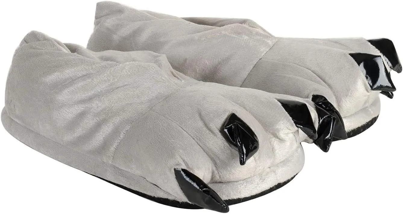 FashionFits Unisex Soft Plush Home Slippers Animal Costume Paw Claw Shoes