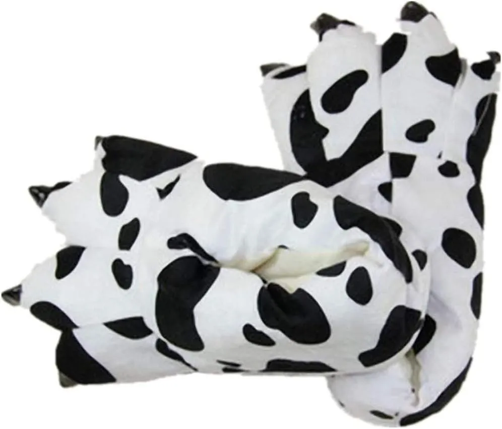 FashionFits Unisex Soft Plush Home Slippers Animal Costume Paw Claw Shoes