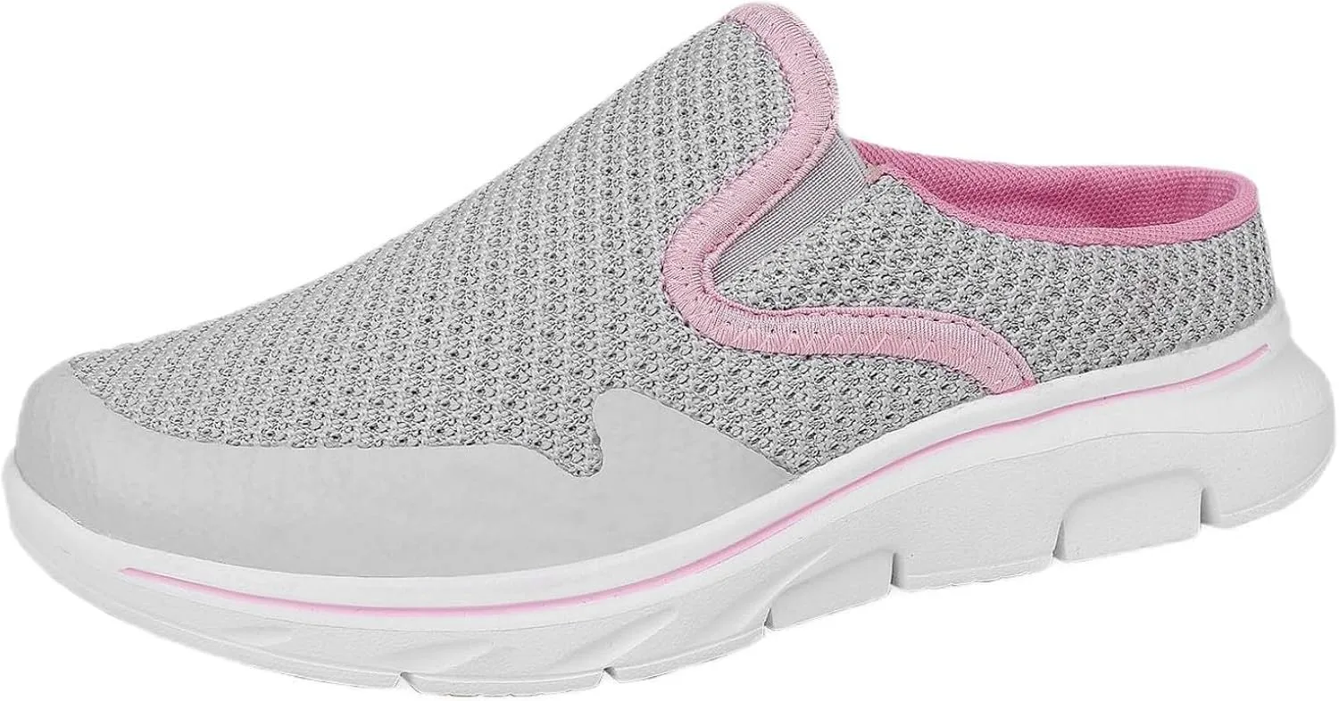 FUNCOS Women's Open Back Slip-On House Slippers, Summer Lightweight Indoor/Outdoor Slippers