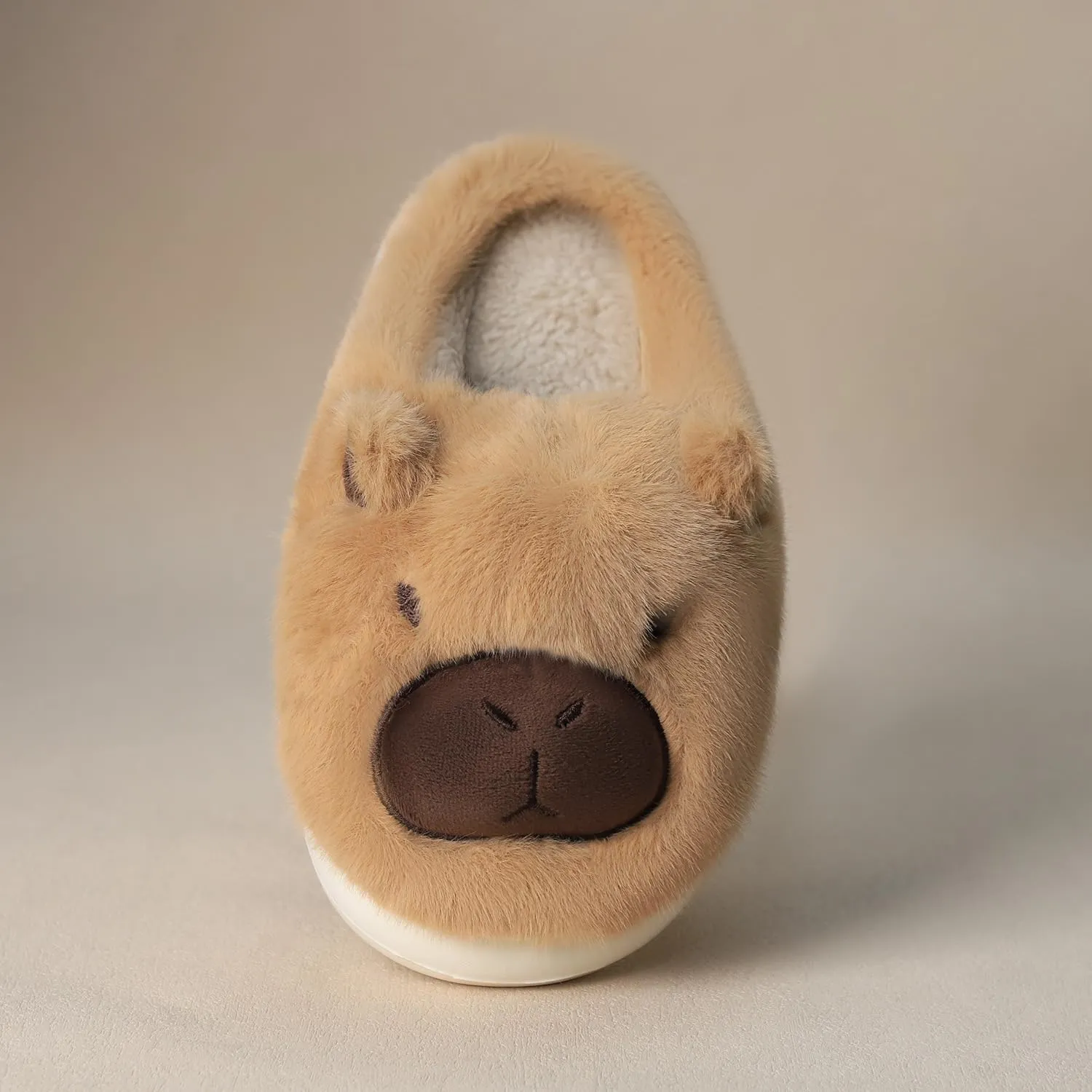 Gaolinci Cartoon Giraffe Cotton Slippers, Winter Indoor Outdoor Slippers for Women