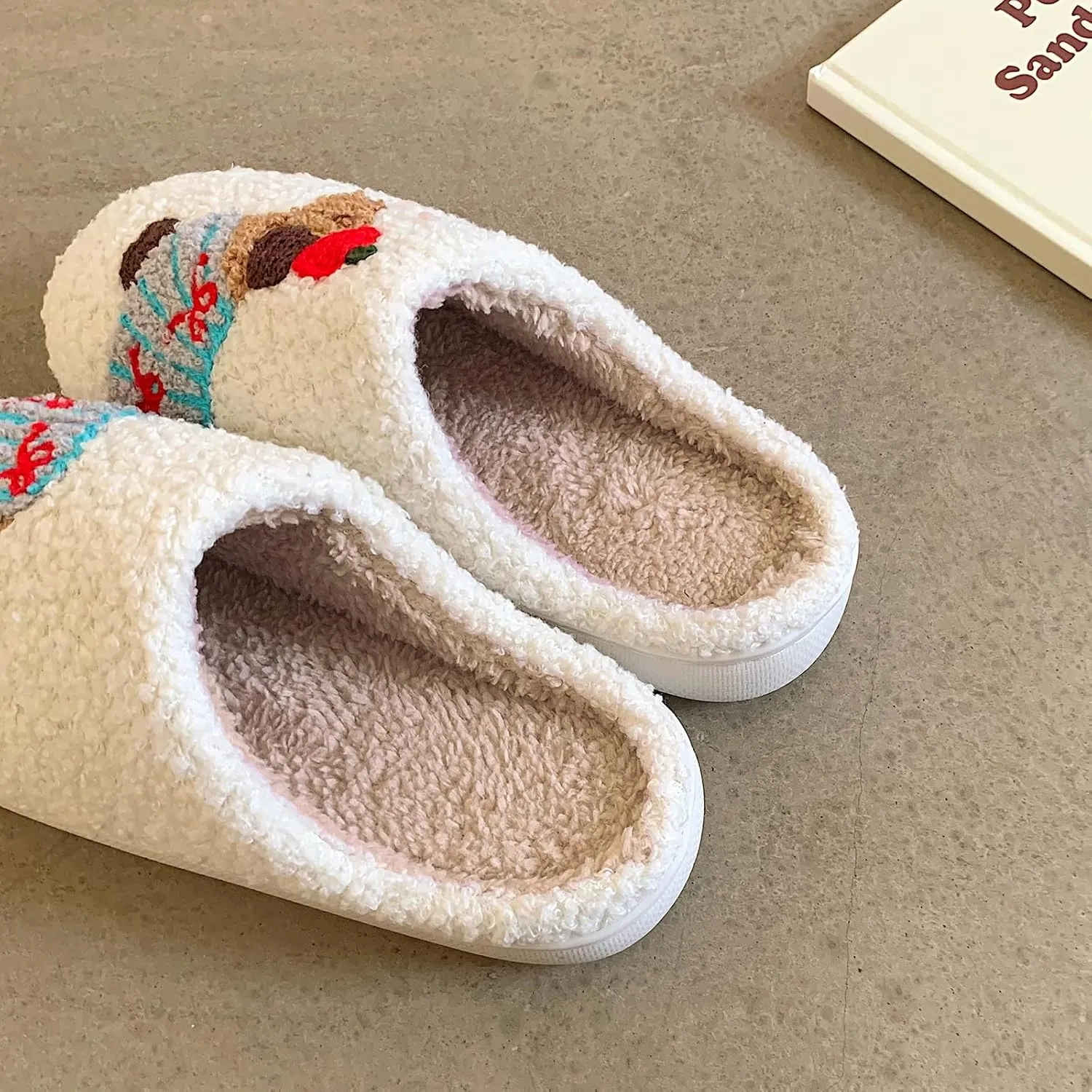 Gaolinci Funny Cat Cotton Slippers, Cute Cat Butt Home Slippers for Women