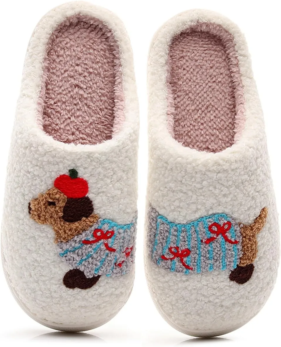Gaolinci Funny Cat Cotton Slippers, Cute Cat Butt Home Slippers for Women
