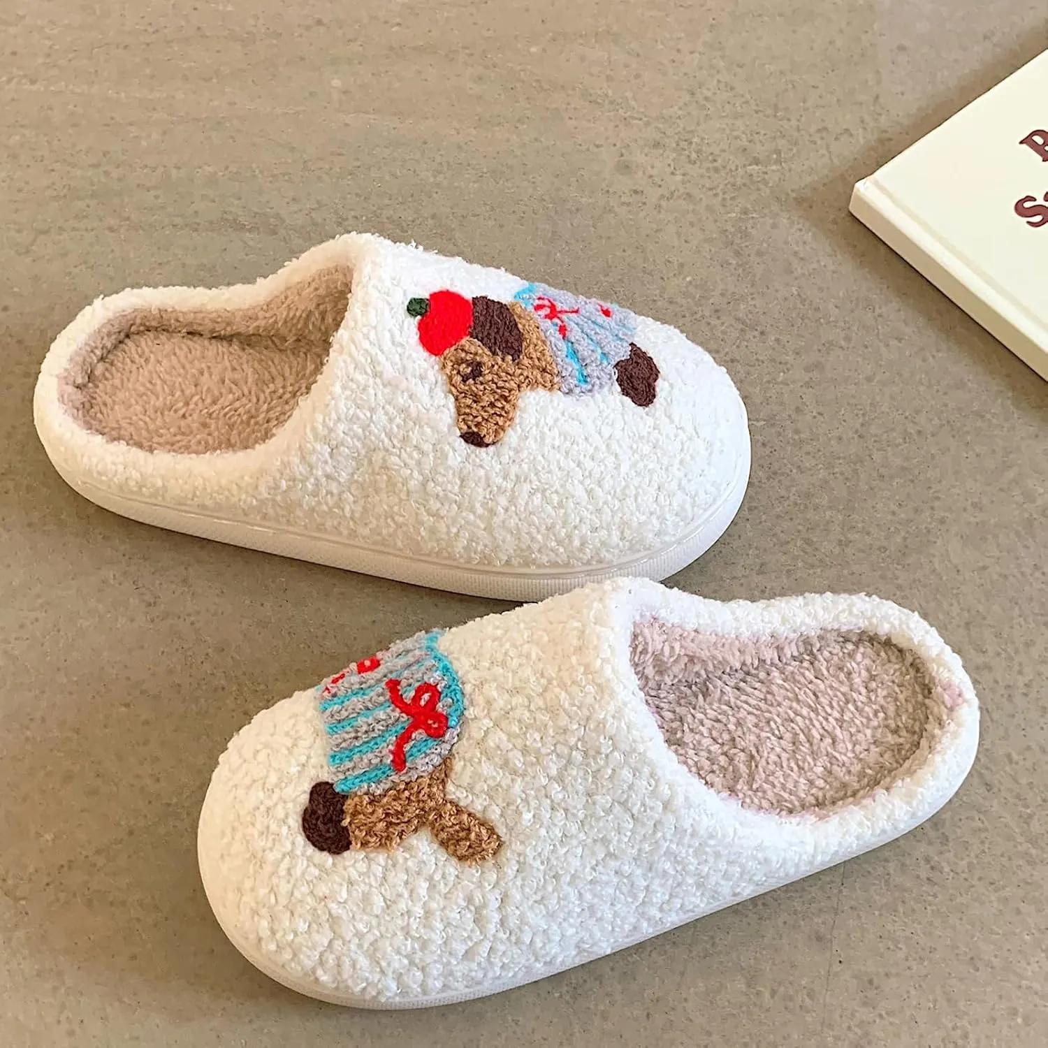 Gaolinci Funny Cat Cotton Slippers, Cute Cat Butt Home Slippers for Women