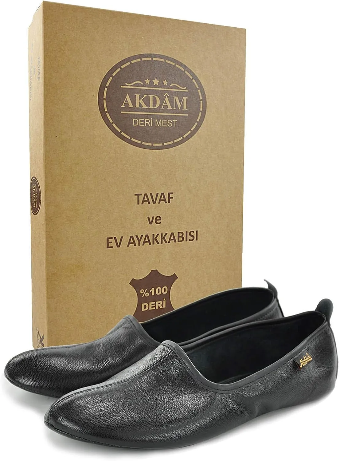 Genuine Halal Leather Handmade Shoes for Tawaf and Umrah or Home, Slippers, Islam Mest