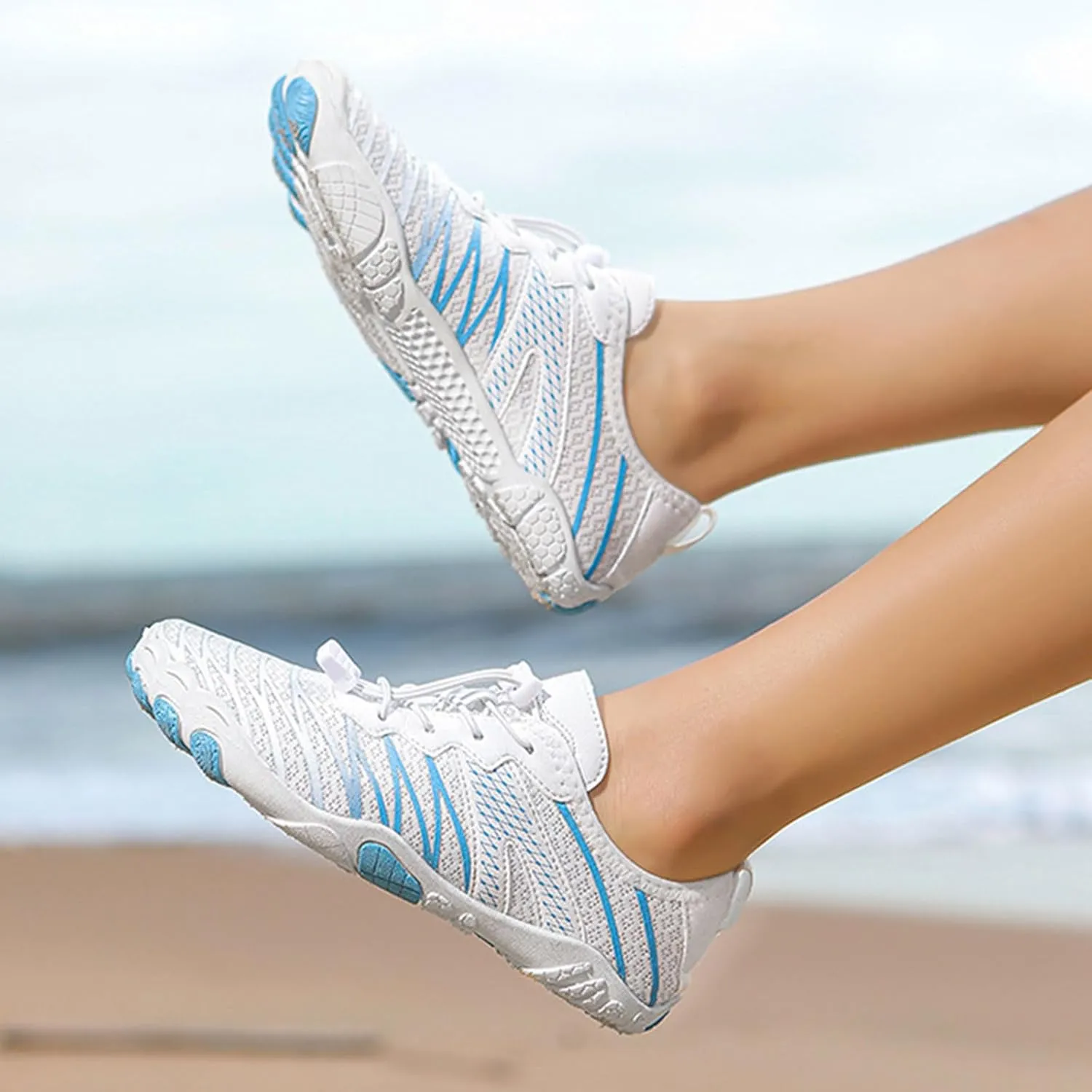 Hike Barefoot Quick Dry Wide Toe Box Non Slip Lightweight Aqua Water Shoes for Women Beach Swim Pool Hiking Walking Kayaking Diving Surfing Athletic Unisex Footwear