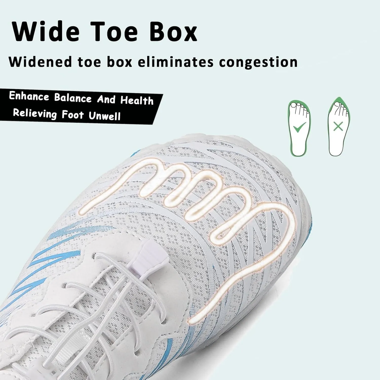 Hike Barefoot Quick Dry Wide Toe Box Non Slip Lightweight Aqua Water Shoes for Women Beach Swim Pool Hiking Walking Kayaking Diving Surfing Athletic Unisex Footwear